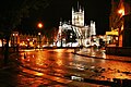 Abbey in Bath bei Nacht