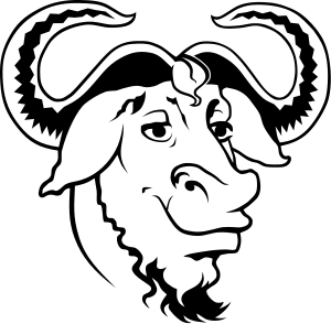 A Bold GNU Head