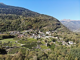 Blick auf Ludiano von Osten