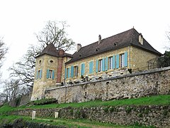 La Rebière d'Or surplombant la Dordogne.