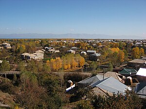 Вид на Севанський хребет з села Неркін Геташен