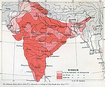 1909 percentage of Hindus.