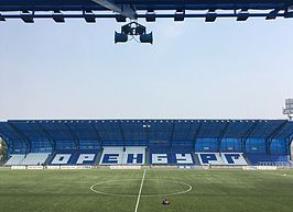 Het Gazovik stadion in Orenburg