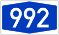 File:Bundesautobahn 992 number.svg