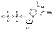 Chemical structure of deoxyguanosine diphosphate