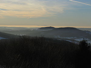 Taunus seen from a distance of 110 km