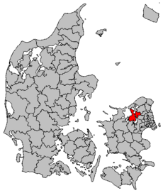 Kart som viser Frederikssund kommune.