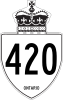 安大略420號省道 shield