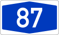 File:Bundesautobahn 87 number.svg