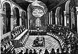 A Renaissance print depicting the Council of Trent