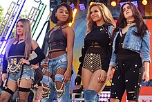 Fifth Harmony pada tahun 2017 (dari kiri ke kanan: Ally Brooke, Normani, Dinah Jane dan Lauren Jauregui)