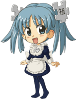 Wikipe-tan with a giant head