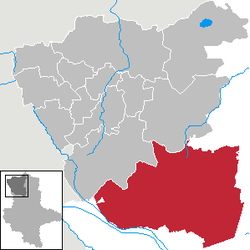 Elhelyezkedése Altmarkkreis Salzwedel térképén