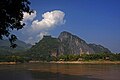 Nam Ou and Mekong confluence near Pak Ou, Laos