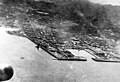 Major General James Doolittle’s raid on Tokyo. Flying over Yokosuka Naval Base. Photo taken from B-25, April 18, 1942