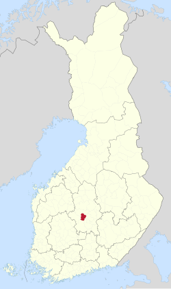 Location of Petäjävesi in Finland