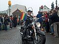 "Dykes on bykes" at the Icelandic lesbian and gay pride march.