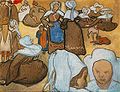 Vincent van Gogh, Mujeres y niños bretones, noviembre de 1888, Galería de Arte Moderno, Milán.