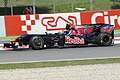 Sébastien Buemi pilotando a STR4 no Grande Prêmio da Espanha de 2009.