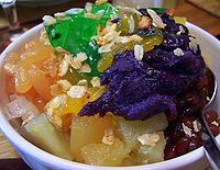 Halo-halo, a common Filipino dessert or summer snack