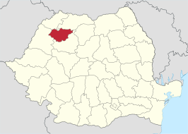 Locatie van district Sălaj in Roemenië