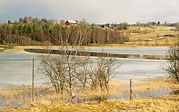 Landskap i Töve, en by i Södra Vings socken,