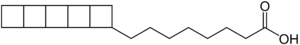 Structure de l'acide pentacycloanammoxique