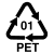 Code d'identification des résine de polyéthylène téréphtalate.