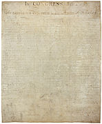 USA declaration independence