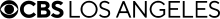 The CBS eye in black next to the letters CBS bolded in a sans serif, followed by the words LOS ANGELES thinner in the same sans serif.