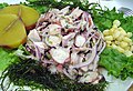 English: Octopus ceviche Español: Ceviche de Pulpo