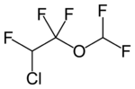 Formula strutturale dell'enflurano