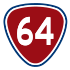 Provincial Highway 64 shield}}