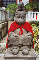 Tokyo monkey statue.