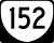 State Route 152 marker