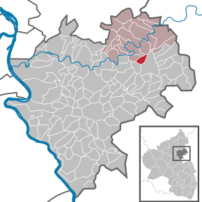 Poziția Wasenbach pe harta districtului Rhein-Lahn-Kreis