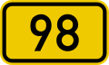 File:Bundesstraße 98 number.svg