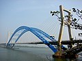 As a support for the Lianxiang bridge over the Xiang River, Xiangtan, Hunan Province, China (2007)