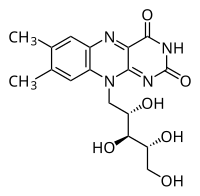 Structuurformule van riboflavine