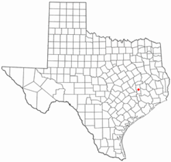 Location of Anderson, Texas