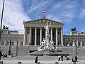 Palacio del Parlamento en Viena.