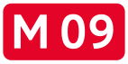 Highway M09 shield}}