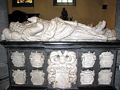 Gisants von Gillion-Othon de Trazegnies und seiner Ehefrau Jacqueline de Lalaing (17. Jh.) in Trazegnies