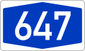 File:Bundesautobahn 647 number.svg