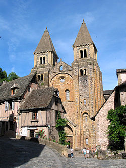 Skyline of Conques-en-Rouergue