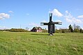 An old windmill in Rälby village on Vormsi island