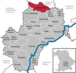 Rudelzhausen - Localizazion