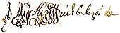 signature de Cyrille VII de Constantinople