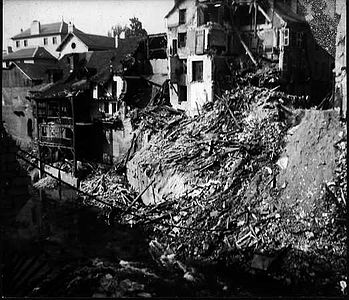 Le pont démoli en 1940.