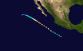 Hurricane Ileana track map